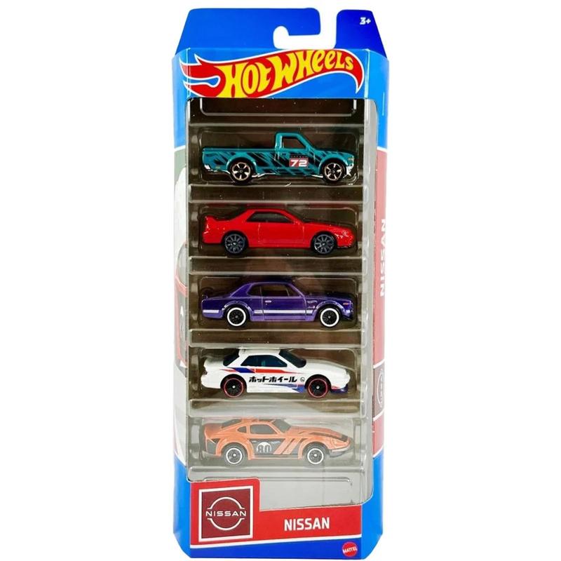 Pack 5 Hot Wheels - Nissan 2023 - HLY73 - Carrinhos de Brinquedo
